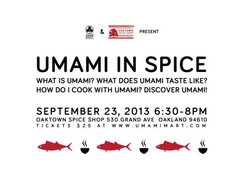 Upcoming Event: Umami in Spice with Oaktown Spice Shop