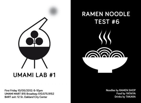 Upcoming Event: UmamiLab #1: Ramen Shop Noodle Test #6