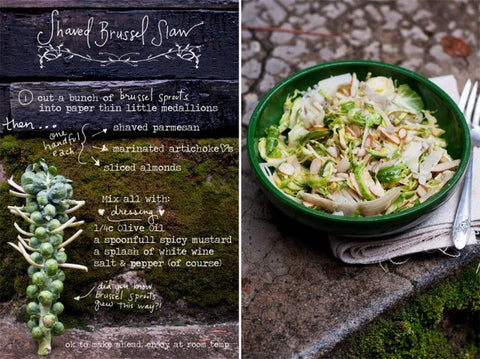 The Forest Feast: Shaved Brussels Slaw