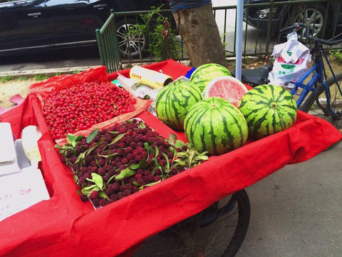 Postcard from Chengdu: Cherry Cart