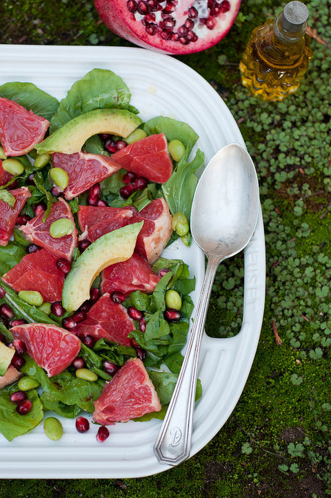 Forest Feast: Grapefruit Edamame Salad