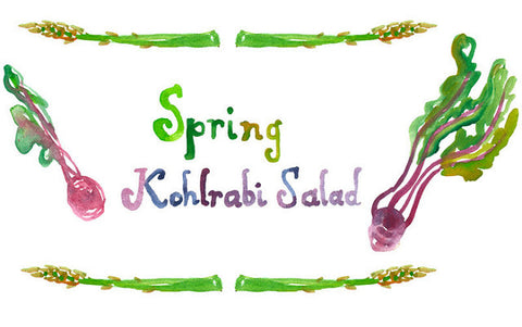 Forest Feast: Spring Kohlrabi Salad