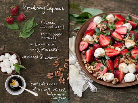 Forest Feast: Strawberry Caprese