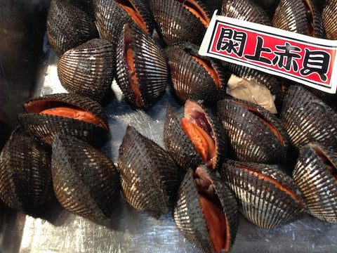 Postcard from Tsukiji: Akagai (Red Clam)