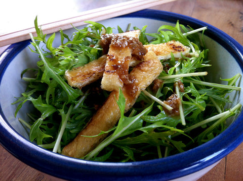 Japanify: Mizuna Crunch Salad