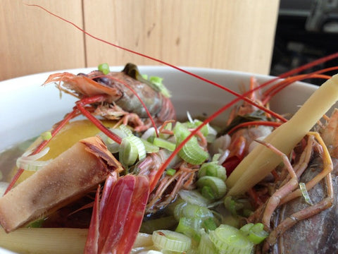 Casa de Kei: Beer-Boiled Shrimp, Asian Style