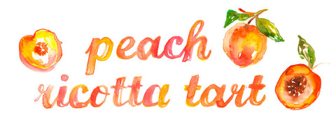 The Forest Feast: Peach Ricotta Tart
