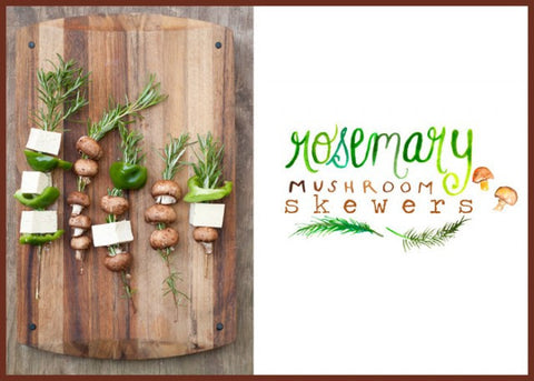 Forest Feast: Rosemary Mushroom Skewers