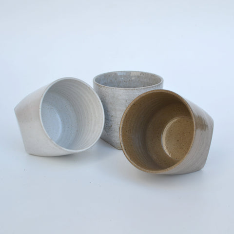 Snow Faceted Rocks Cup (4-Pack)