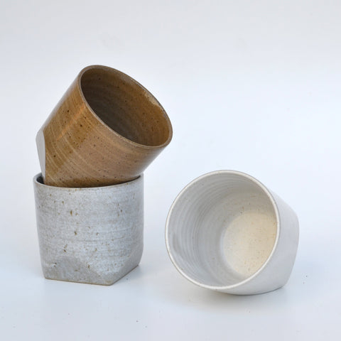 Snow Faceted Rocks Cup (4-Pack)