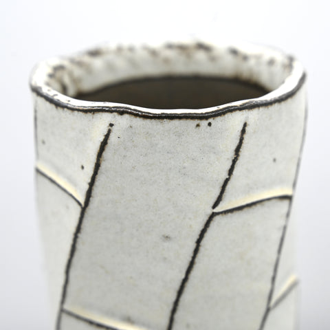Abstract Cream Vase