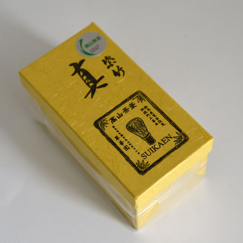 Suikaen Shin Black Bamboo Matcha Whisk (Made in Japan)