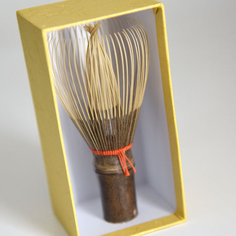Suikaen Shin Black Bamboo Matcha Whisk (Made in Japan)