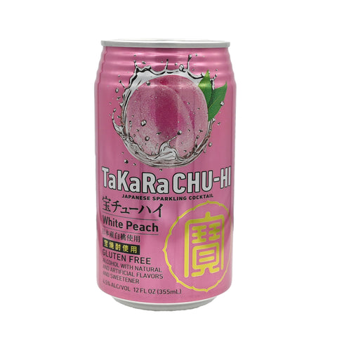 TaKaRa Chu Hi White Peach 12 oz 6-Pack (Can 355ml)