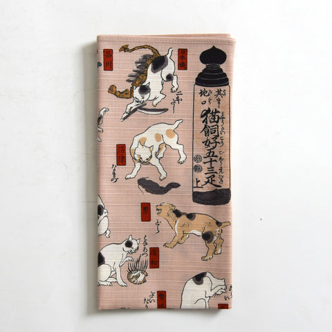 53 Cats of the Tokaido Furoshiki