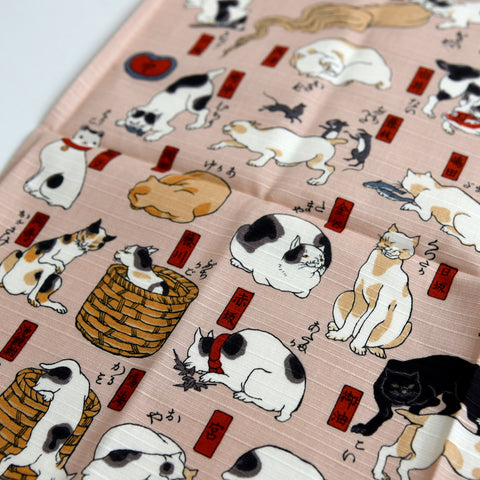 53 Cats of the Tokaido Furoshiki