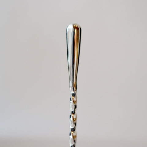 teardrop barspoon This elegant spoon has a tighter spin for a comfortable stir