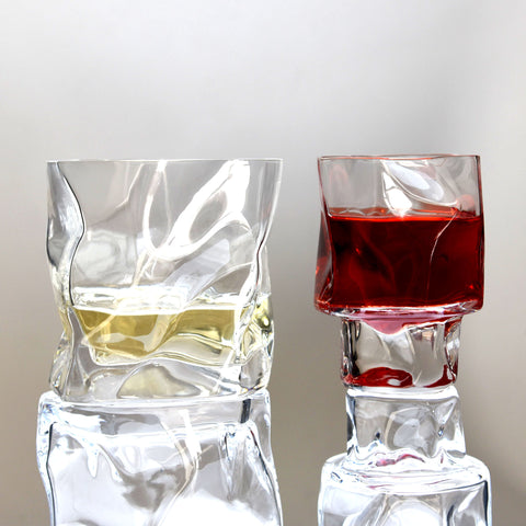 Crumple Old Fashioned Glass