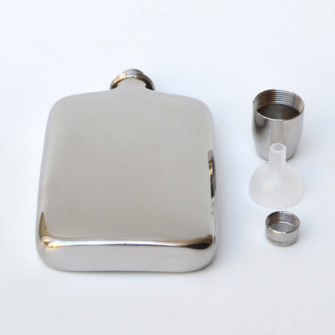 Curved Metal Flask