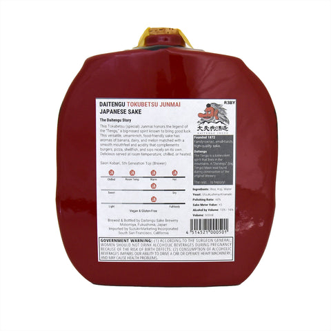 Daitengu "Red Tengu Mask" Tokubetsu Junmai Sake (BTL 600ml)