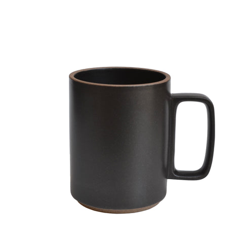 Large Black Hasami Porcelain Mug 15 oz