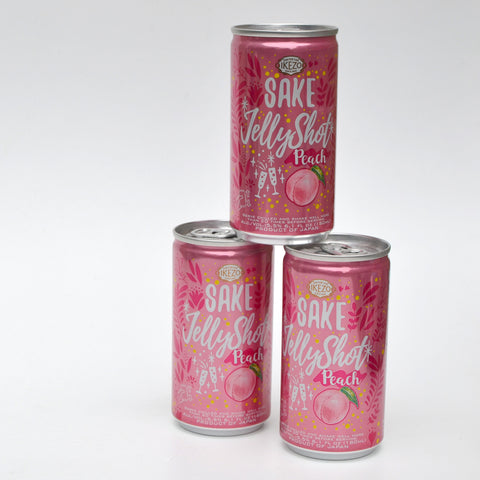 Ikezo Peach Sparkling Jelly Sake 6-Pack (CAN 180ml)