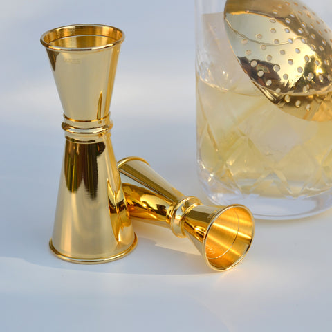 Umami Mart 24K Gold-Plated 0.75/0.5 oz Jigger