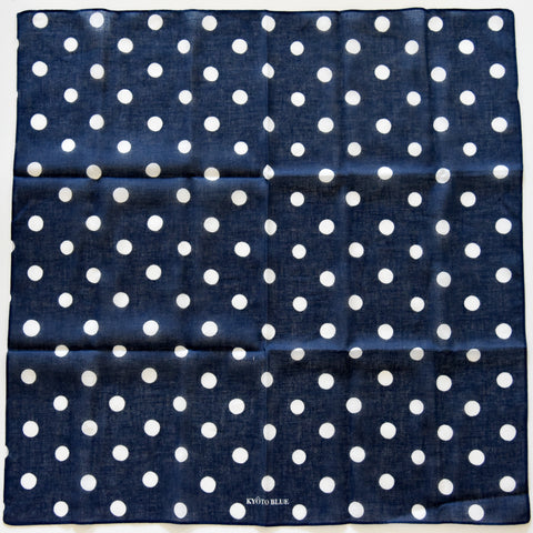 Kyoto Blue Indigo Polka Dot Furoshiki