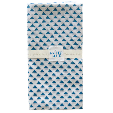 Kyoto Blue Triangles Furoshiki