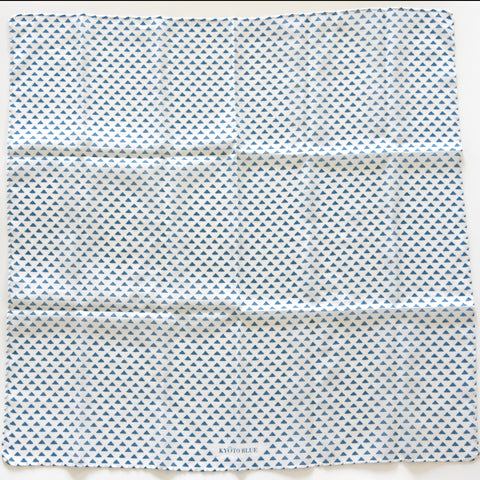 Kyoto Blue Triangles Furoshiki
