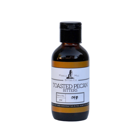 Miracle Mile Barrel Toasted Pecan Bitters for Cocktails