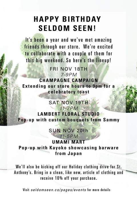 Umami Mart San Francisco Pop-up at Seldom Seen