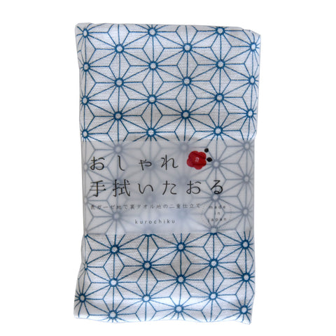 Blue Asanoha Terry Tenugui