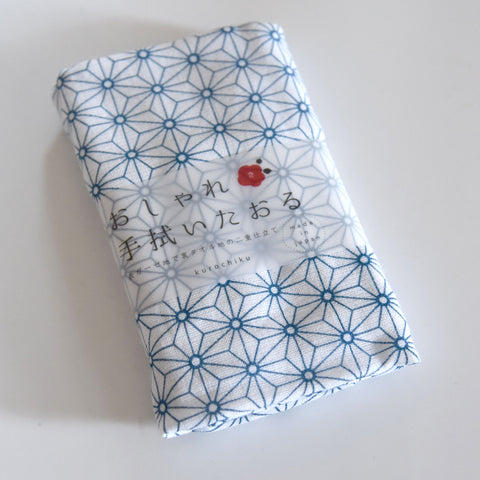 Blue Asanoha Terry Tenugui