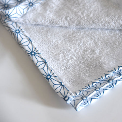 Blue Asanoha Terry Tenugui